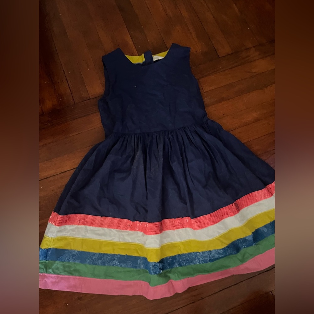 MINI BODEN RAINBOW DRESS